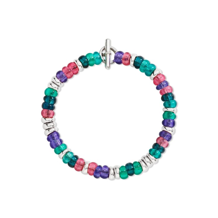 Dodo Rondelle Silver and Plastic Bracelet