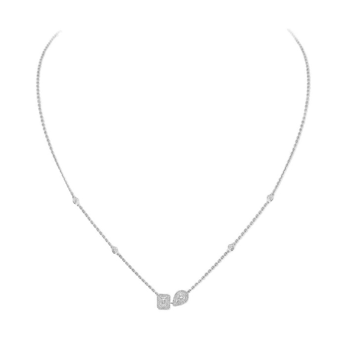 Collaret Messika My Twin d’Or Blanc amb Diamants