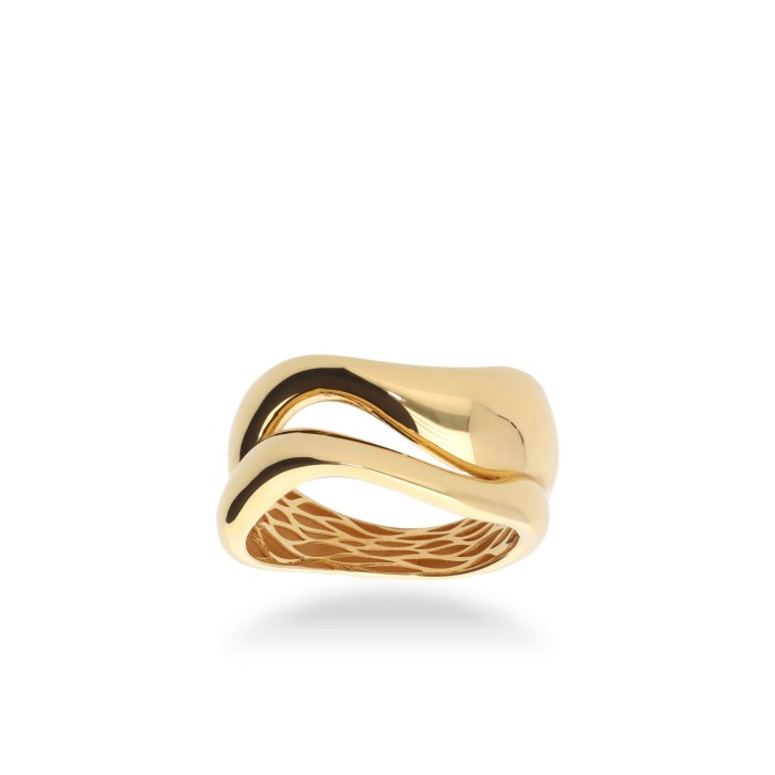 Anillo entrelazado de Oro Amarillo