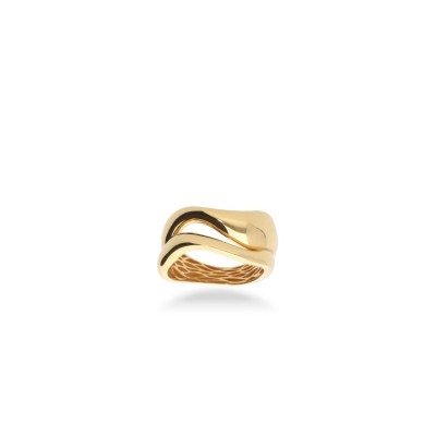 Anillo entrelazado de Oro Amarillo