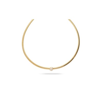 Gargantilla Grau de Oro Amarillo con Diamantes
