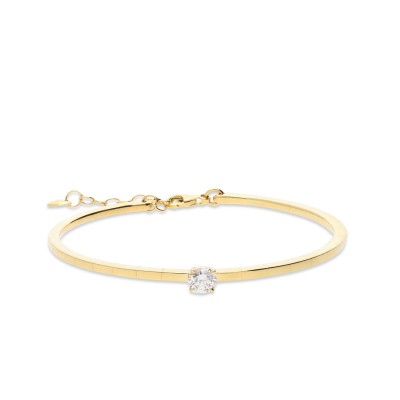 Polsera Esclava Grau d’Or Groc amb Diamant