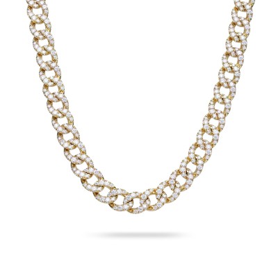 Gargantilla Barbada Grau d’Or Rosa amb Diamants
