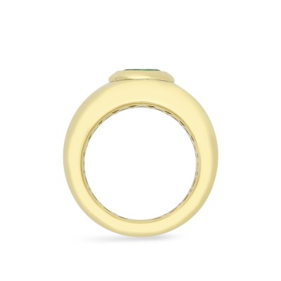 Grau Yellow Gold and Emerald Band Ring