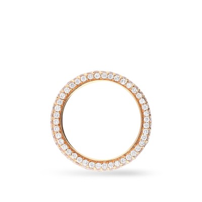 Anell d’Or Rosa y amb 6 Fileras de Diamants