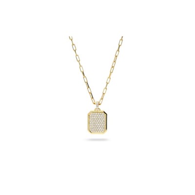 Collar d’Or Groc amb Placa de Diamants de Grau