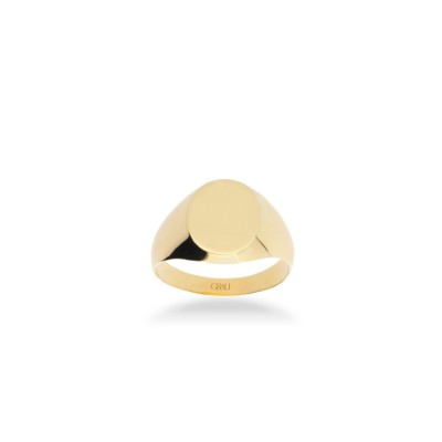 Anell Segell Oval d’Or Groc de Grau