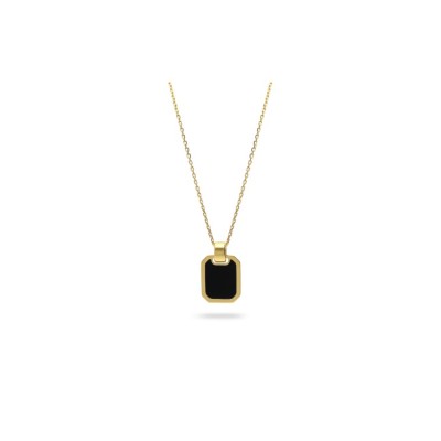 Collaret d’Or Groc amb placa d’Ònix Negre de Grau