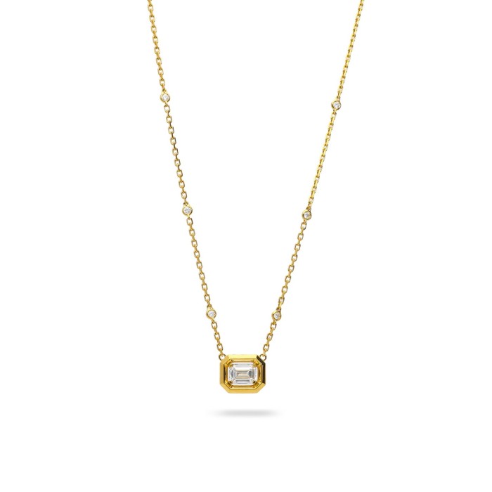 Collaret Grau d'Or Groc amb Diamants