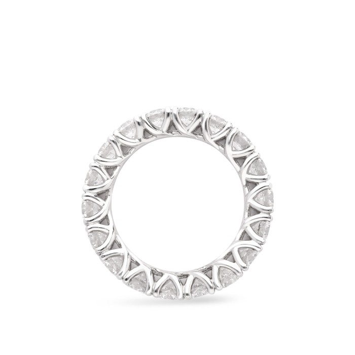 Aliança de Diamants en Or Blanc