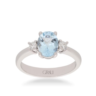 Anillo Good Mood Grau Aguamarina