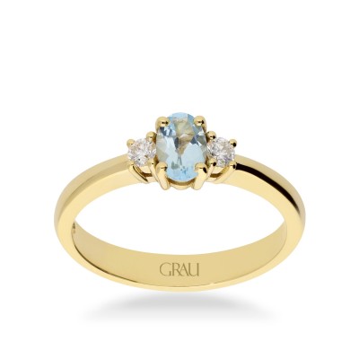 Anillo Good Mood Grau Aguamarina