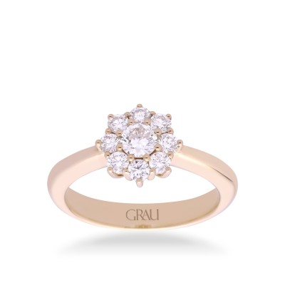 Anell Grau Or Groc Rosetó