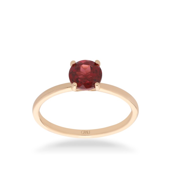 Grau Good Mood Rhodolite and Rose Gold Ring