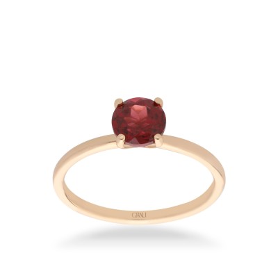 Anillo Grau Good Mood Rodalita y Oro Rosa