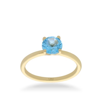 Anillo Grau Good Mood Topacio Oro Amarillo