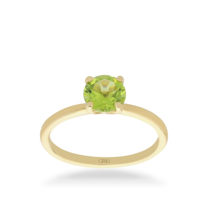 Grau Good Mood Peridot and Yellow Gold Ring