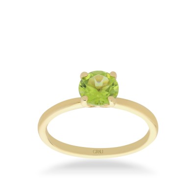 Anillo Grau Good Mood Peridoto y Oro Amarillo