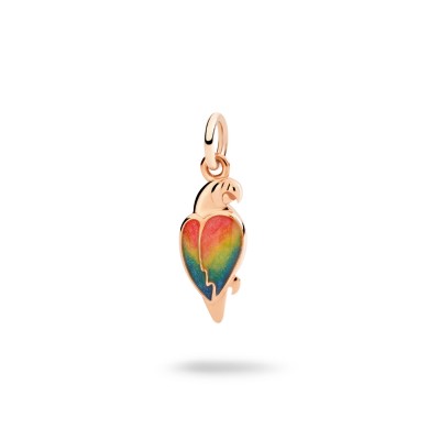 Charm de Loro en Oro Rosa