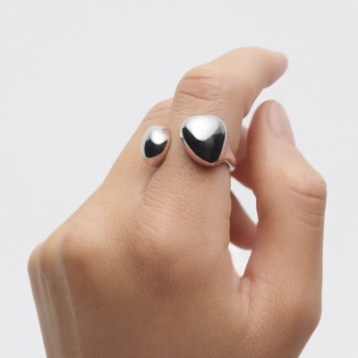 Anillo de plata Gravity