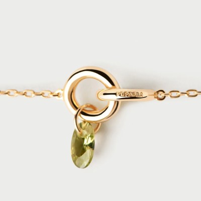 PdPaola Color Green Lily Necklace