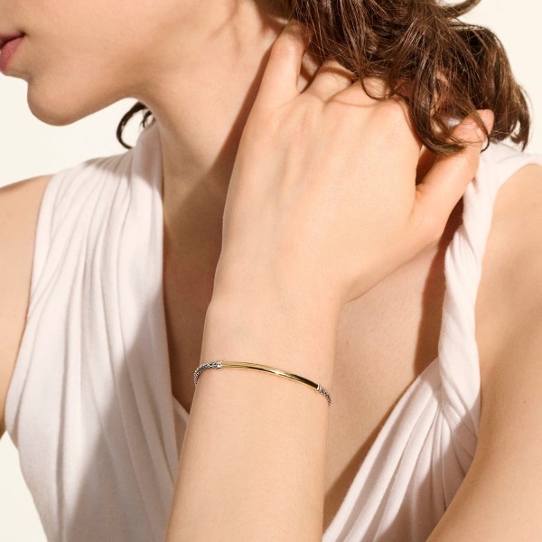 JH Essential Bracelet in 14k Gold & Sterling Silver