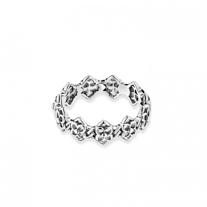 Pandora Rose Petals Sterling Silver Ring