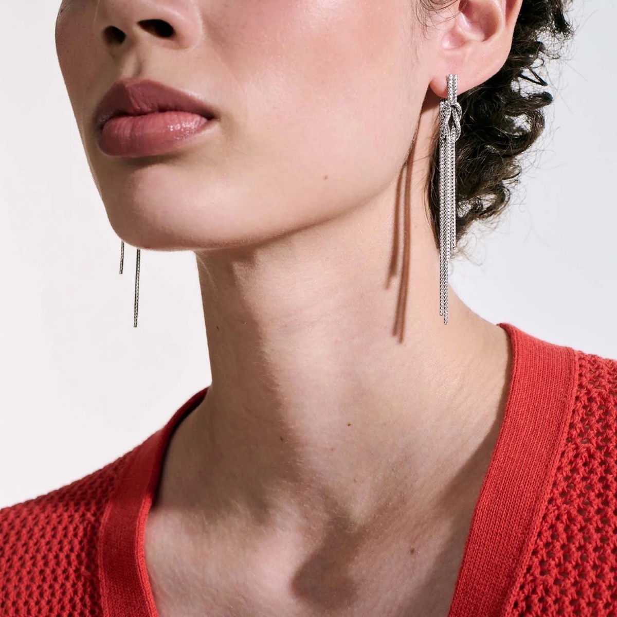 Love Knot Silver Earrings