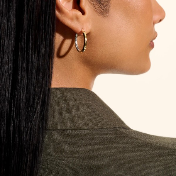 Pendientes de Aro Essentials Oro y Plata