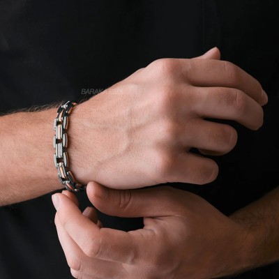 Baraka Explore 19 cm – Steel, ceramic & diamonds