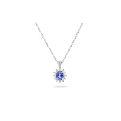 Grau Choker with Blue Sapphire and Diamonds