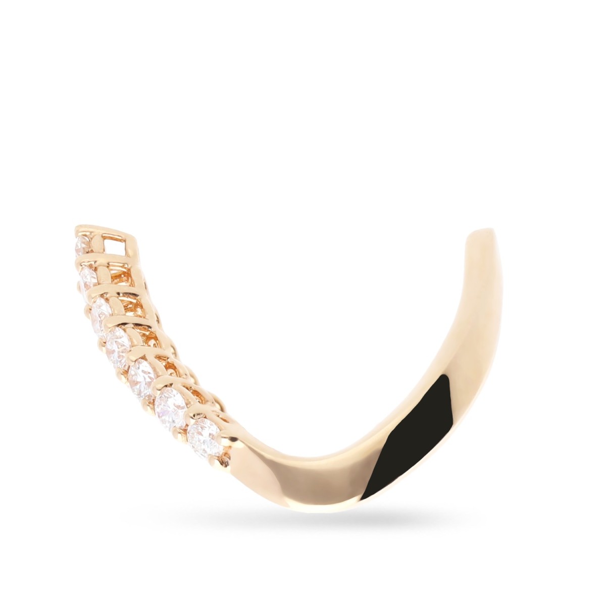 Grau Ring with Diamonds in Rose Gold