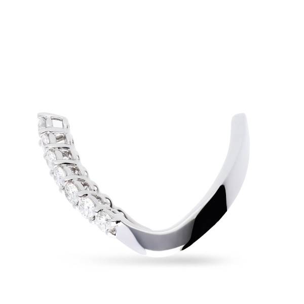 Anillo Grau de Oro Blanco con Diamantes – Disseño V