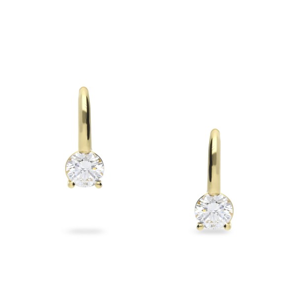 Grau Creole Earrings in Yellow Gold