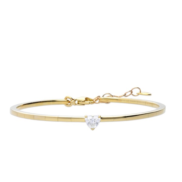 Rigid Yellow Gold Grau Slave Bracelet
