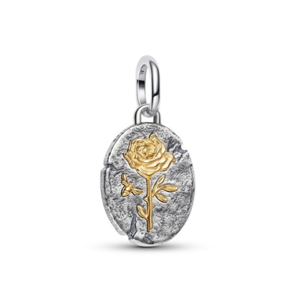 Charm Medalló Rosa Pandora
