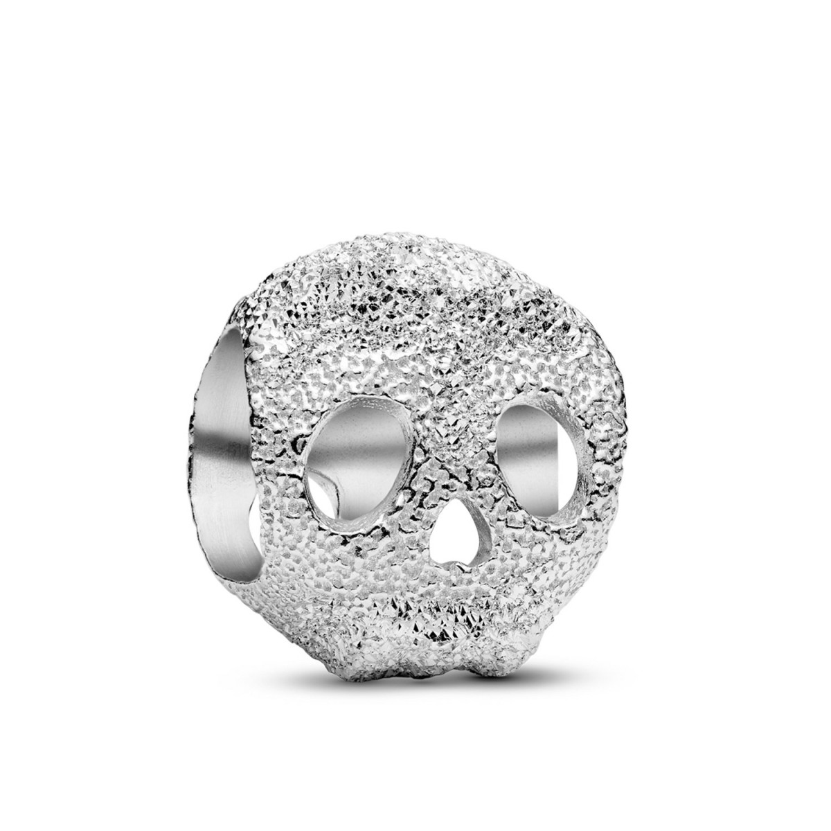 Pandora Textured Mini Skull Charm