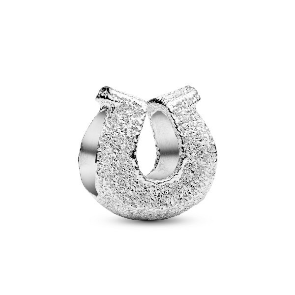 Pandora Textured Mini Horseshoe Charm