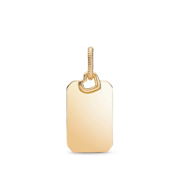 Pandora Engravable Rectangle Tag Pendant