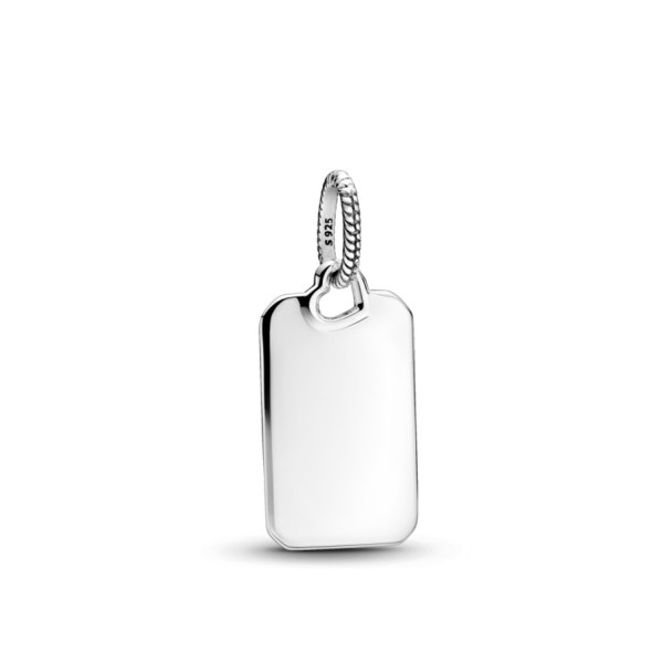 Pandora Engravable Silver Pendant