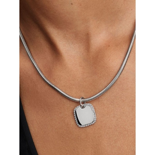 Pandora Engravable Square Tag Pendant