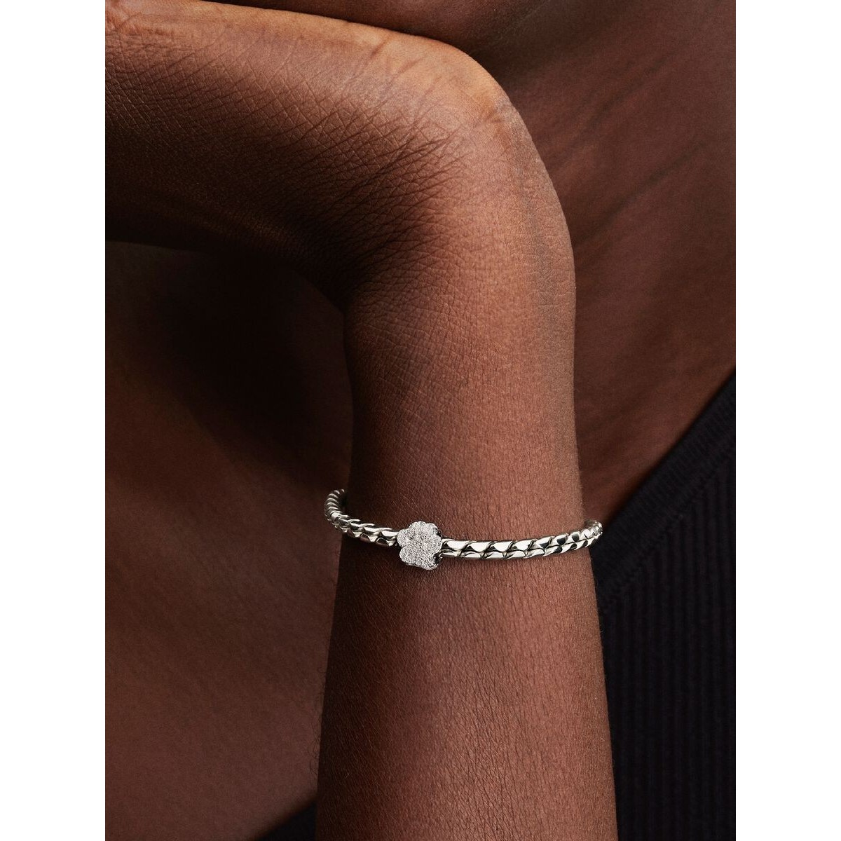 Pandora Textured Paw Mini Charm