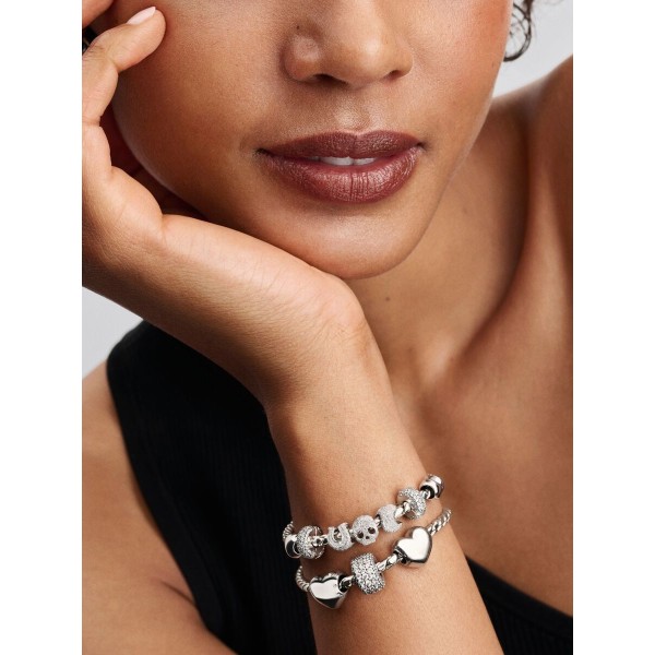 Pandora Textured Moon Mini Charm