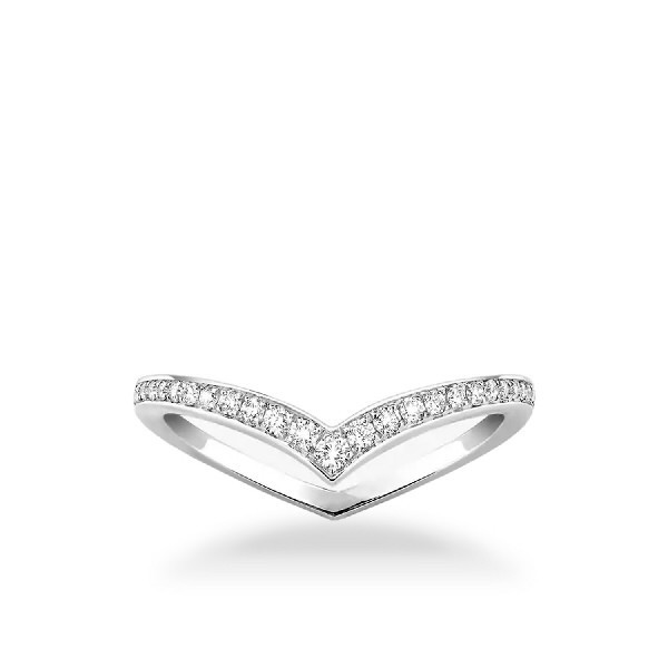 Messika Fiery Pavé Wedding Ring 0.19 ct White Gold