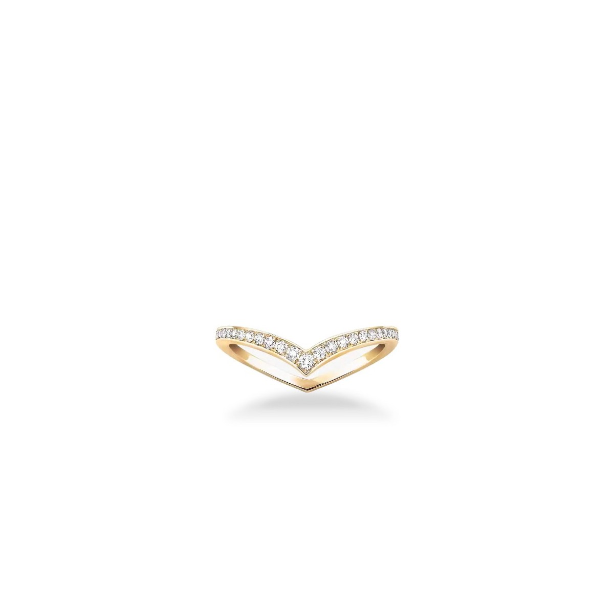 Messika Fiery Pavé Ring 0.19 ct Yellow Gold