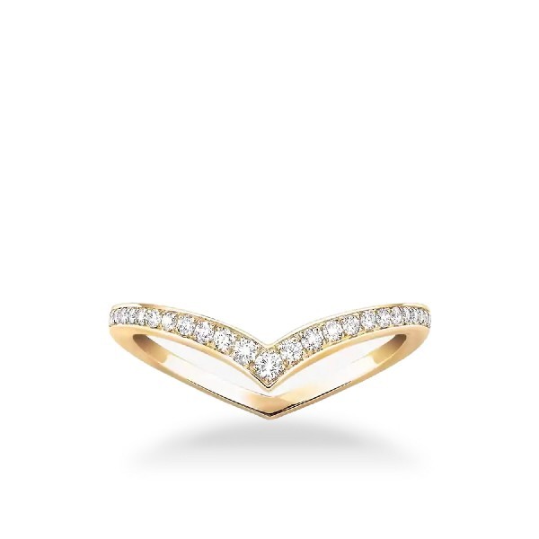 Messika Fiery Pavé Ring 0.19 ct Yellow Gold