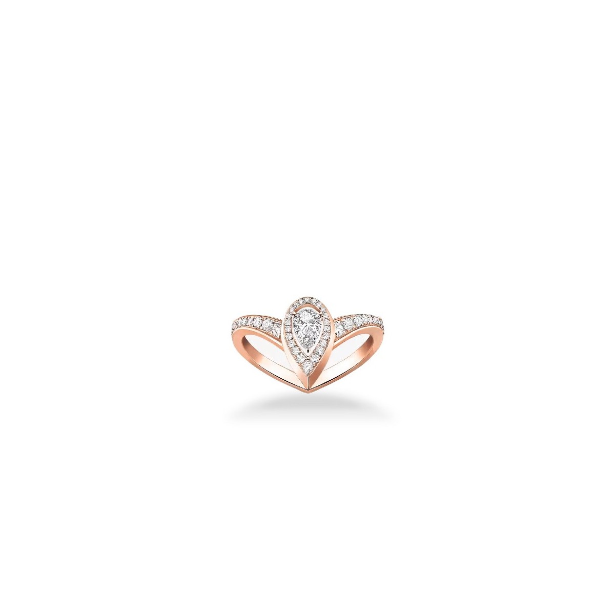 Fiery 0.10ct Pink Gold Ring – Messika