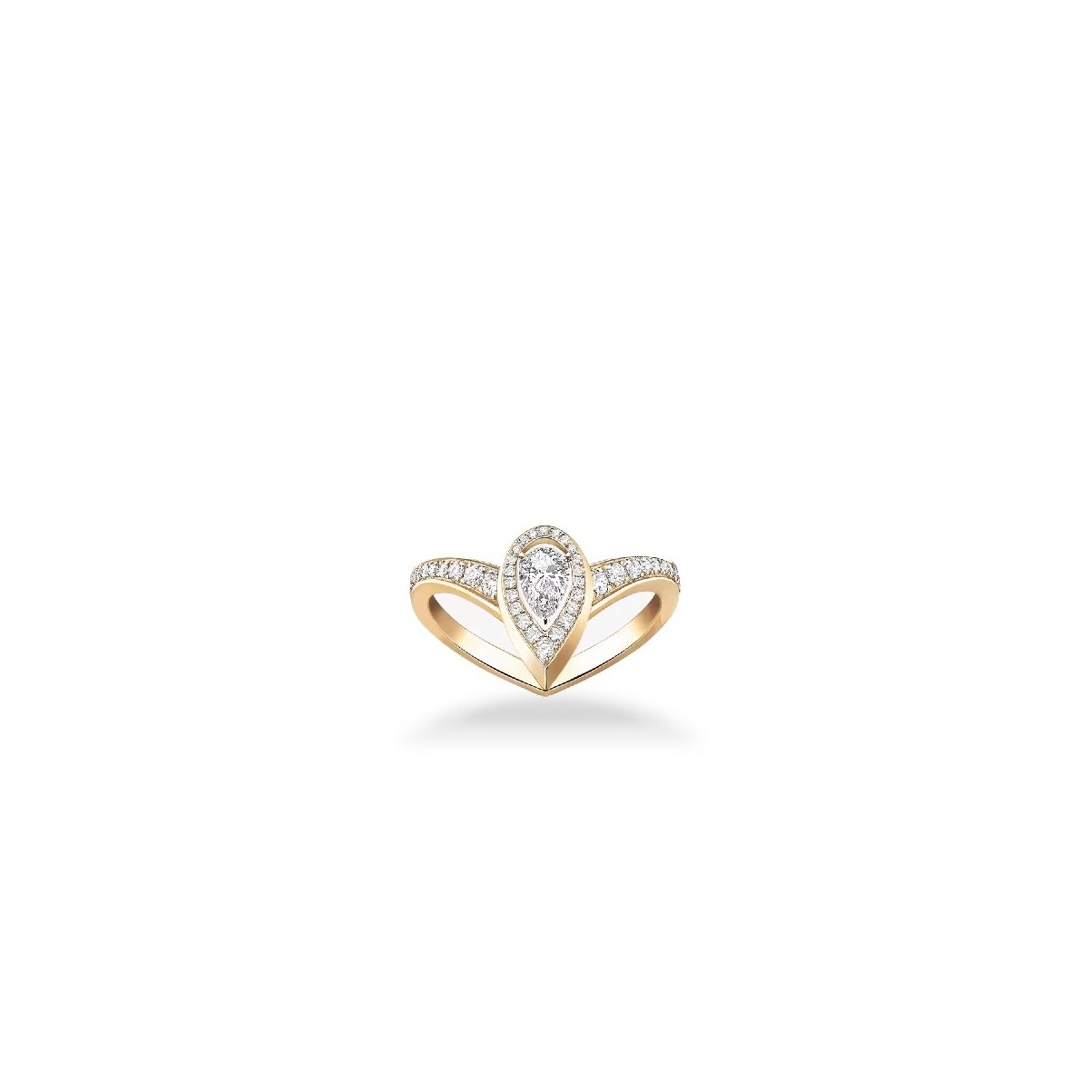 Fiery 0.10ct Yellow Gold Ring – Messika