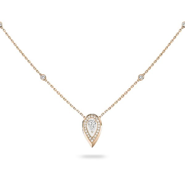 Messika Fiery Rose Gold and 0.10 ct Diamond Necklace