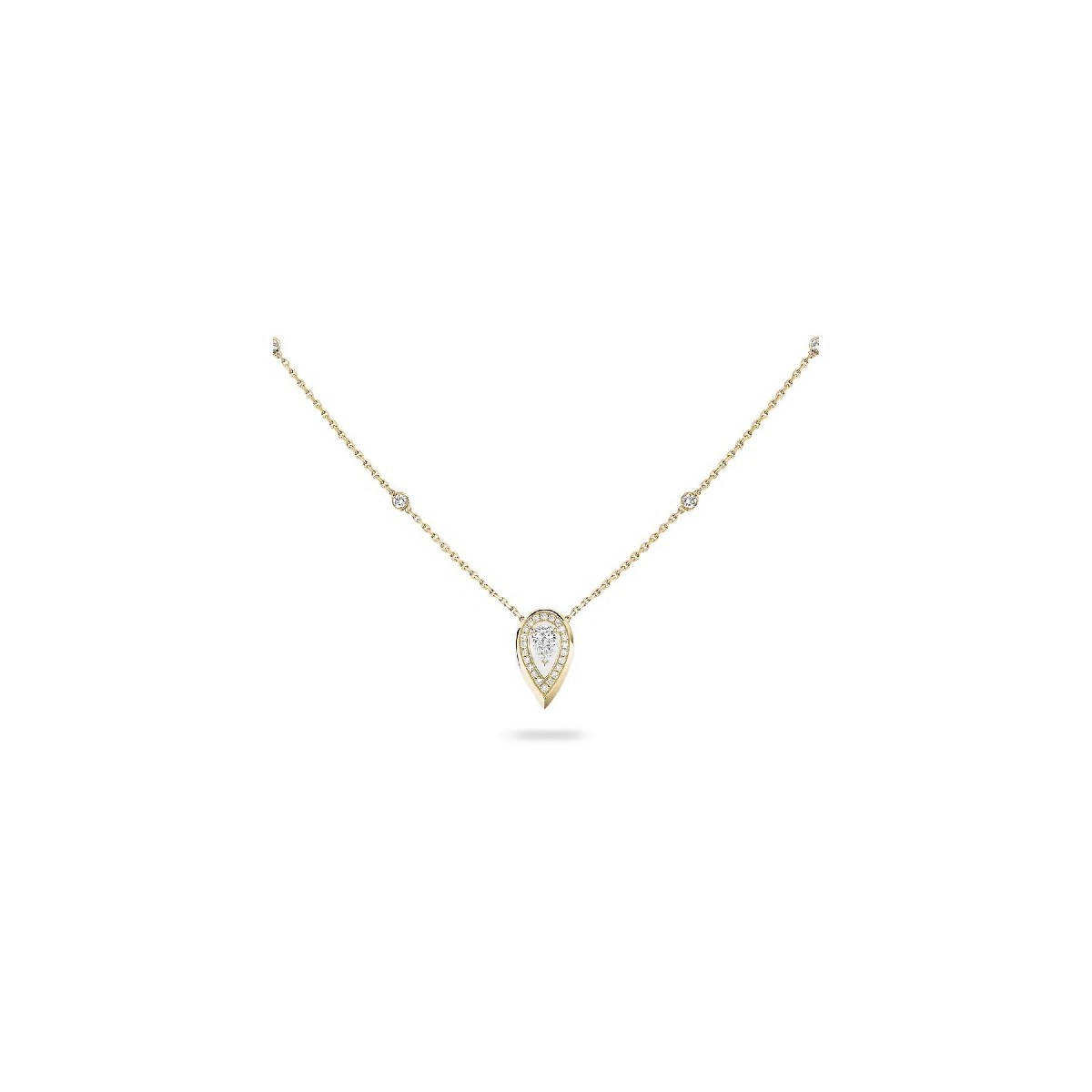 Collar Fiery d'Or Groc i Diamant 0,10 ct de Messika